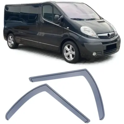 Deflettore Antivento e Pioggia Nero per Opel Vivaro E7 F7 J7 01-14