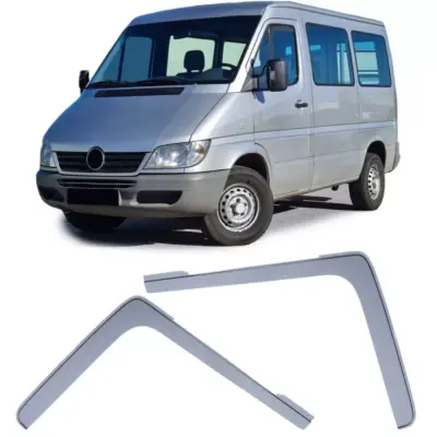 Deflettore Pioggia Nero Anteriore per Mercedes Sprinter W901 W905 1995-2005