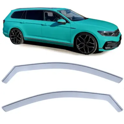 Deflettore Vento e Pioggia Fumè Anteriore Volkswagen Passat 3G B8 dal 14