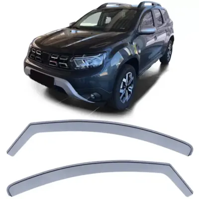Deflettore Vento Pioggia Fumè Nero per Dacia Duster 2 Sr dal 17