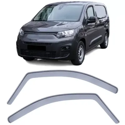 Deflettore Vento Pioggia Fumè Nero per Fiat Doblo dal 23