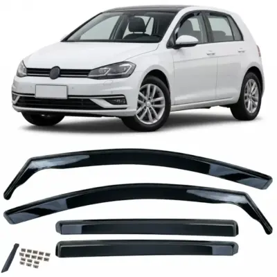 Deflettori Antipioggia Oscurati 4 Pezzi per Volkswagen Golf 7 2013-2017