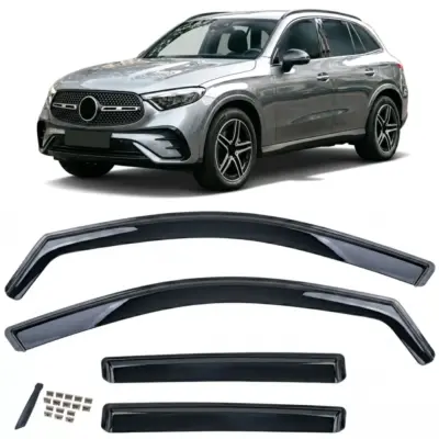Deflettori Antivento Neri 4 Pezzi per Mercedes GLC X254 SUV dal 2022