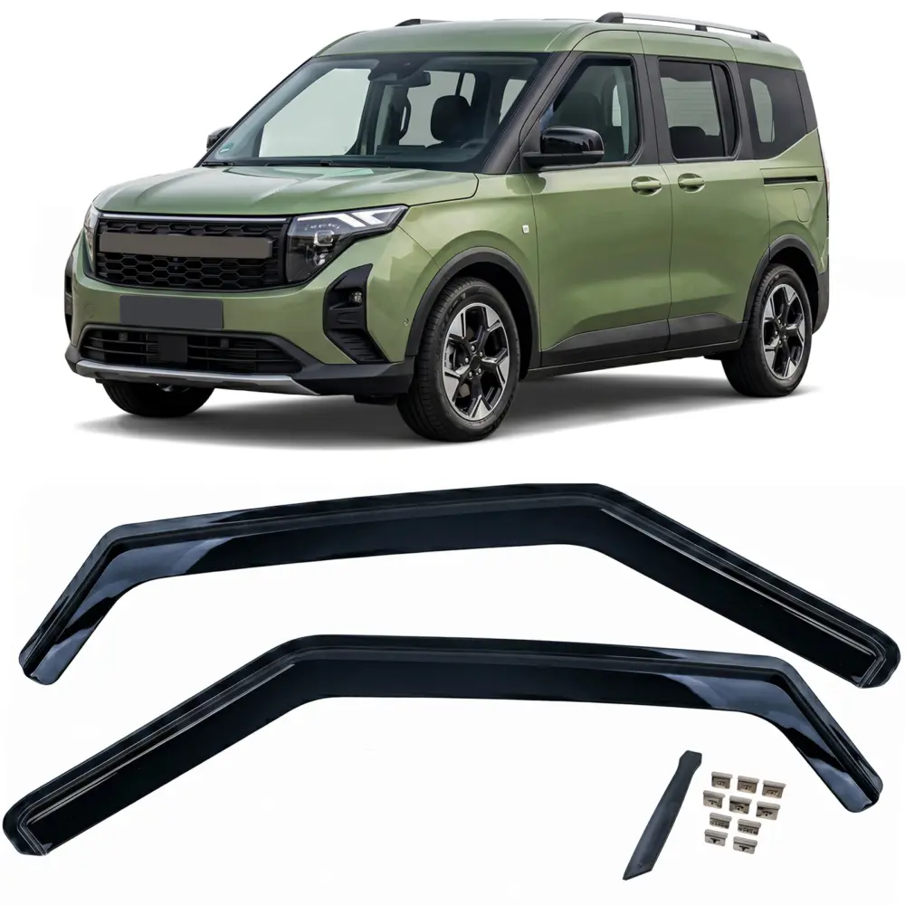 Deflettori Aria 2 Pezzi Neri per Ford Tourneo Courier dal 2023