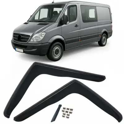 Deflettori Aria 2 Pezzi Neri per Mercedes Sprinter 906 (2006-2018)
