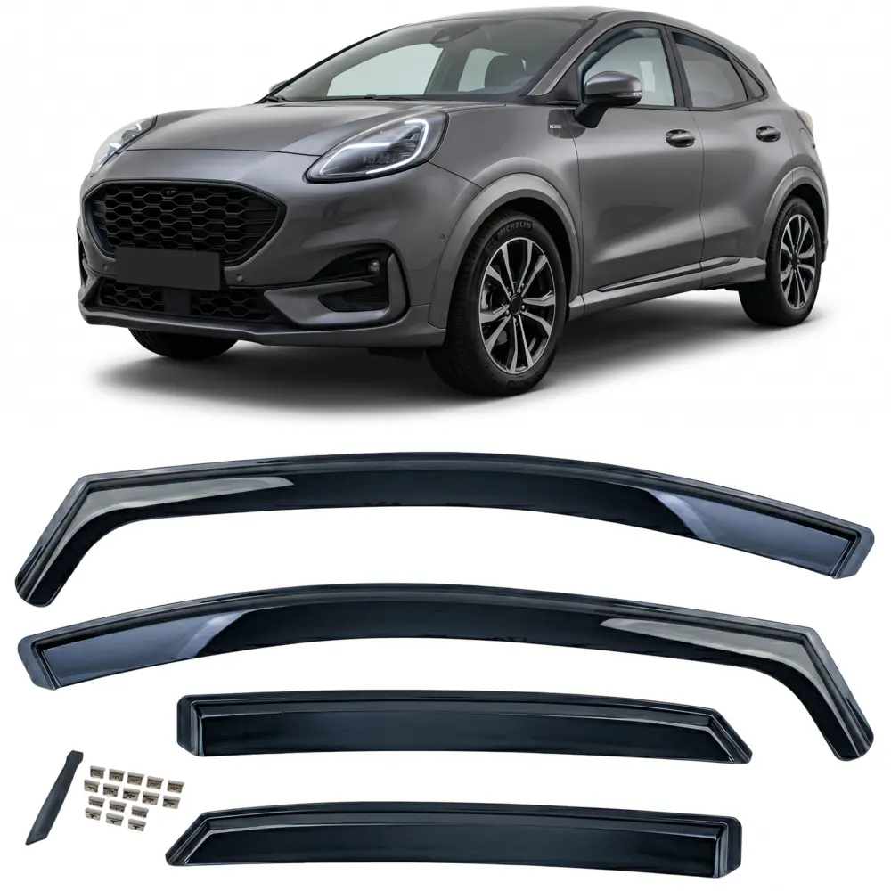 Deflettori Aria 4 Pezzi Neri per Ford Puma (2019 e Successivi)