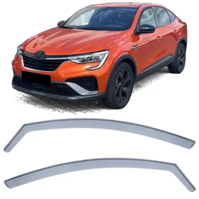 Deflettori Aria Neri Fumè per Renault Arkana dal 2019, Montaggio Facile