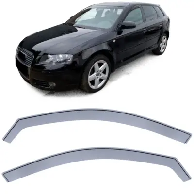 Deflettori Aria Nero Fumè per Audi A3 Sportback 2004-2012