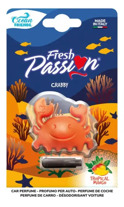 Deodoranti auto ambientatori freschi profumati tropical mango oceano confezione
