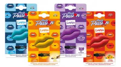 Deodoranti auto profumati assortiti freschezza lunga durata conf. 12 pezzi