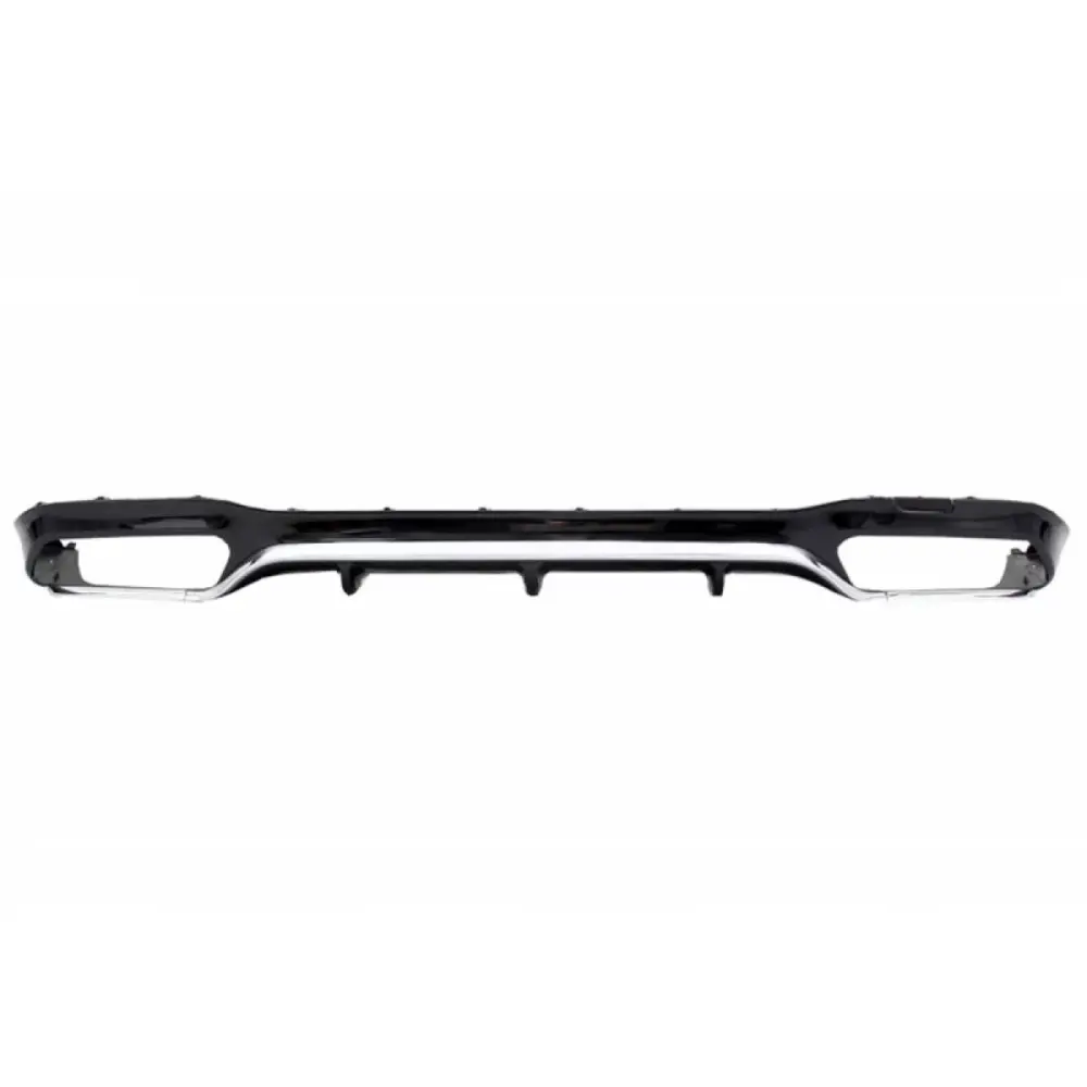 Diffusore Paraurti Posteriore ABS Nero Cromato per Mercedes Classe E W213 16-19