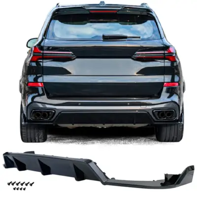 Diffusore Posteriore 3 Pezzi Nero Lucido per BMW X5 G05 2019-2023