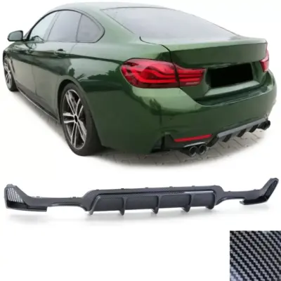 Diffusore Posteriore Carbonio Doppia Uscita Sinistro e Destro per BMW Serie 4