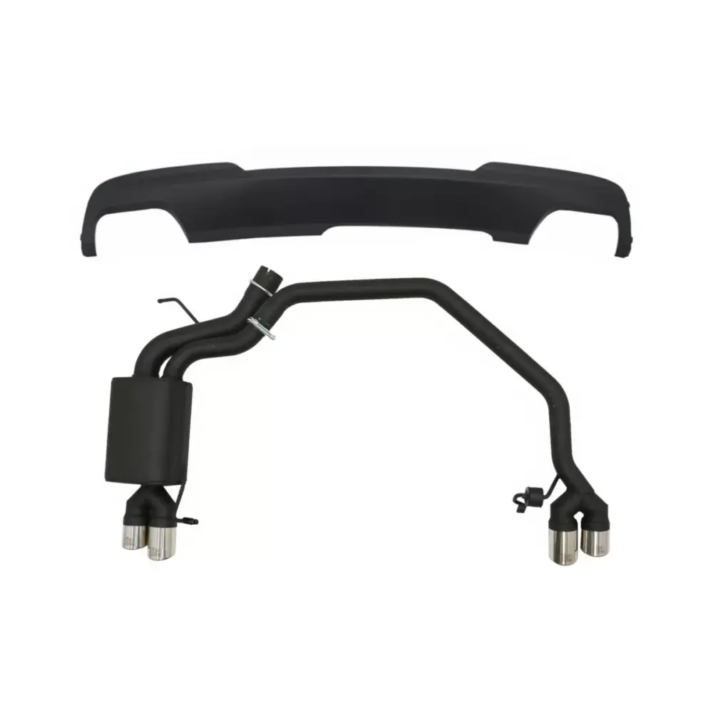 Diffusore Posteriore con Doppio Scarico BMW Serie 5 F10 2011-2016