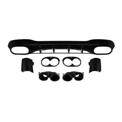 Diffusore Posteriore con Punte Nere per Mercedes CLA C118 dal 2019