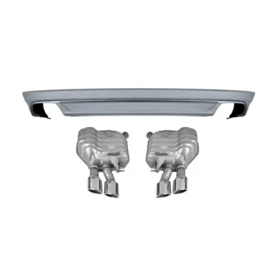 Diffusore Posteriore con Scarichi per Audi A8 2015-2017
