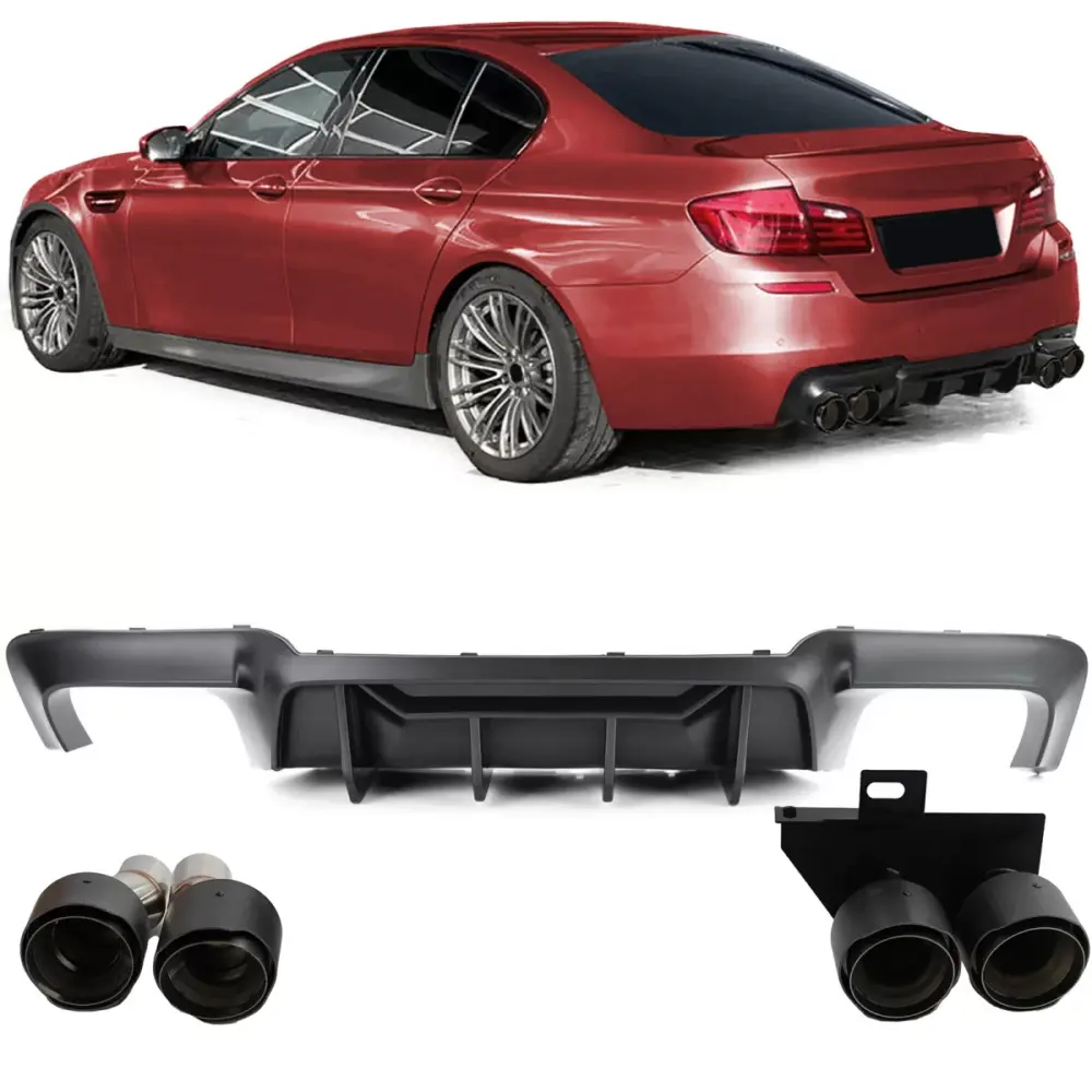 Diffusore Posteriore con Terminali Carbonio per BMW F10 F11 520 523 525 528 530
