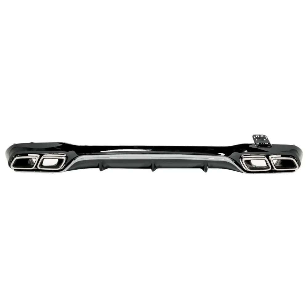 Diffusore Posteriore con Terminali Cromati per Mercedes Classe E W213 Sport