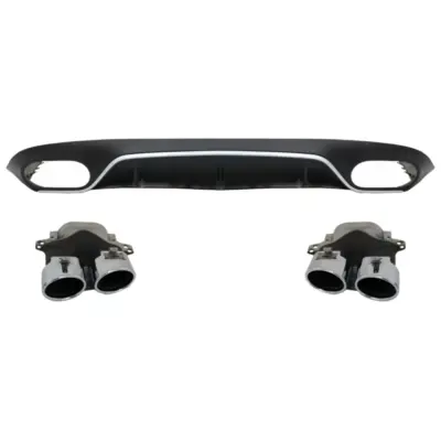 Diffusore Posteriore con Terminali di Scarico per Mercedes Classe E C238 A238