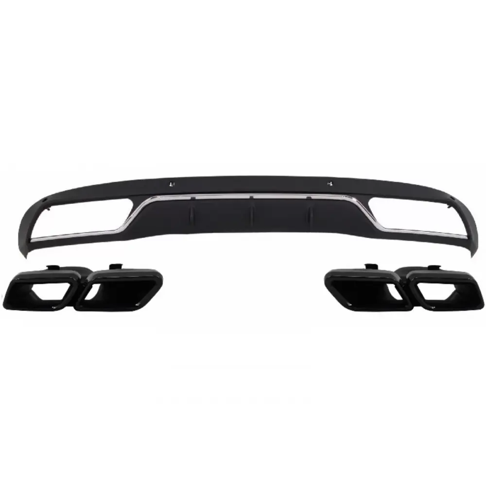 Diffusore Posteriore con Terminali Scarico per Mercedes Classe C W205 S205
