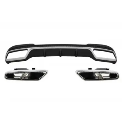 Diffusore Posteriore con Terminali Scarico per Mercedes Classe E W212 S212