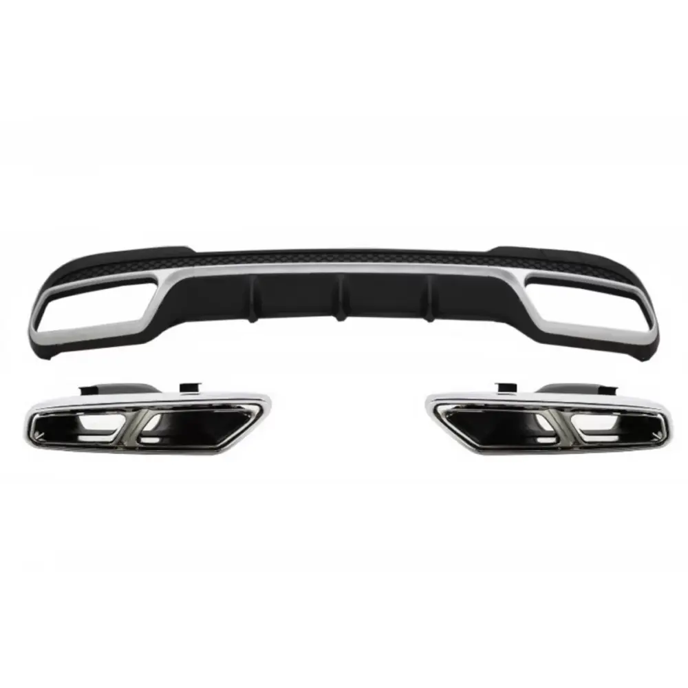 Diffusore Posteriore con Terminali Scarico per Mercedes Classe E W212 S212
