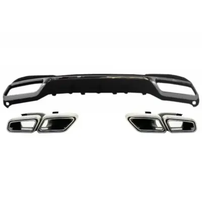 Diffusore Posteriore con Terminali Scarico per Mercedes Classe E W212 S212
