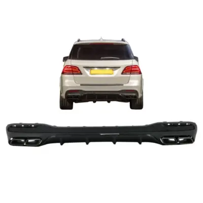 Diffusore Posteriore con Terminali Scarico per Mercedes GLE W166 2015-2018