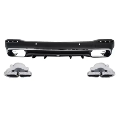 Diffusore Posteriore con Terminali Scarico per Mercedes GLE W167 SUV 2019-up