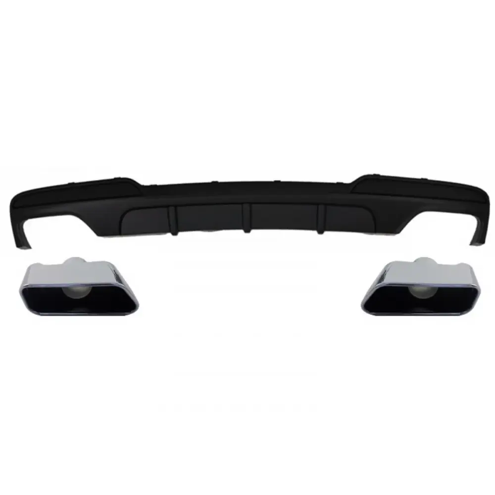 Diffusore Posteriore Doppio con Terminali Scarico per BMW Serie 5 F10 F11