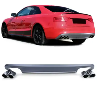 Diffusore Posteriore Doppio Scarico Laterale Audi A5 8T 11-17