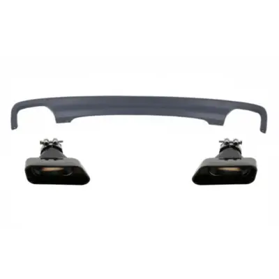 Diffusore Posteriore Doppio Uscita con Terminali Quadrati per BMW Serie 5 F10