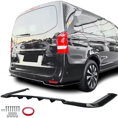 Diffusore Posteriore Nero Lucido per Mercedes Vito W447 2014-2019