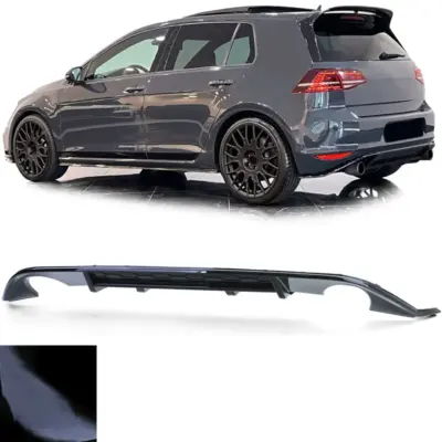 Diffusore Posteriore per Volkswagen Golf 7 GTI 2013-2017 Nero Lucido