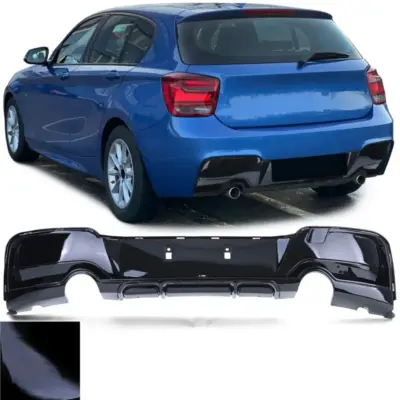 Diffusore Posteriore Performance Look Nero Lucido per BMW Serie 1 F20 F21 M135I
