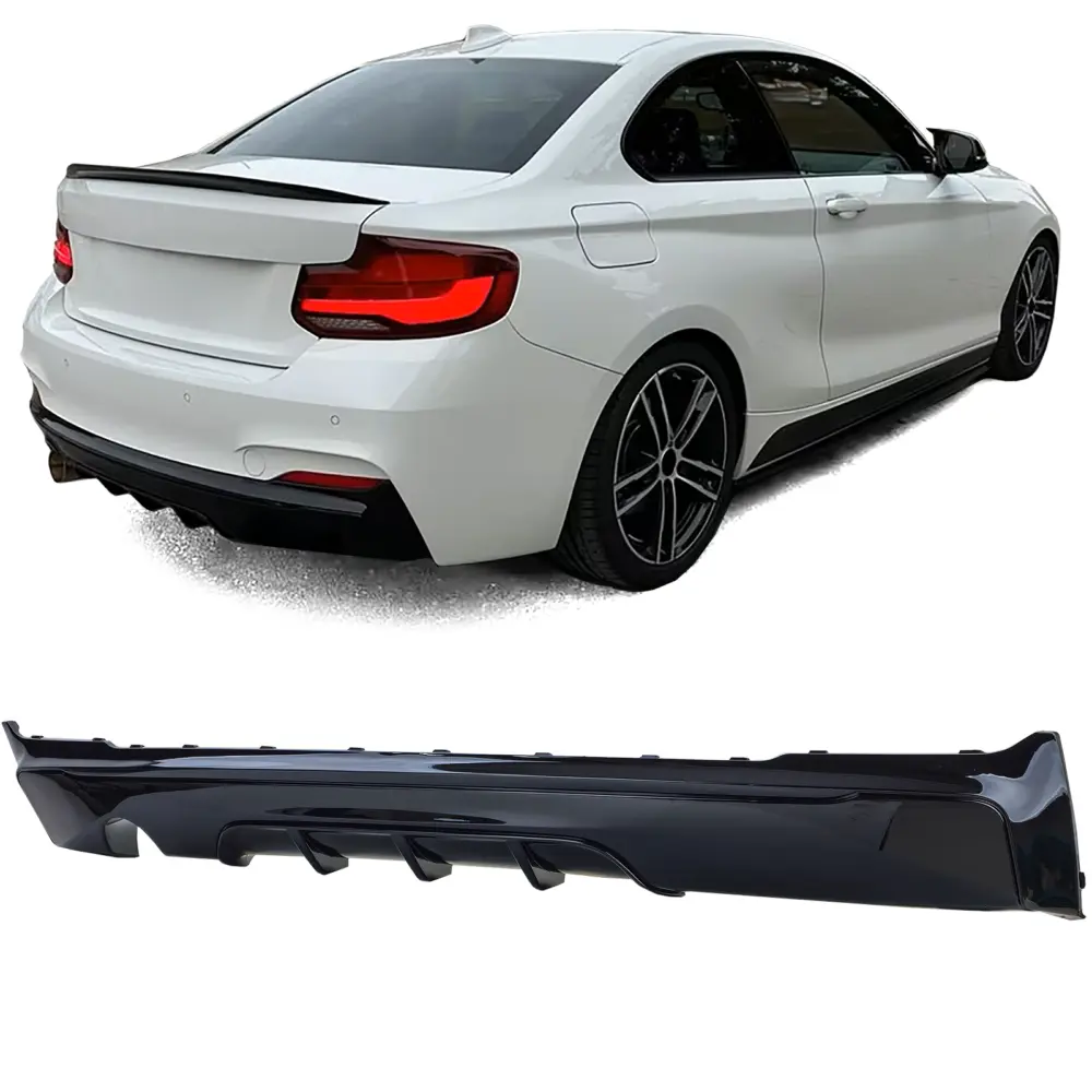 Diffusore Posteriore Performance Nero Lucido per BMW Serie 2 F22 F23 2013-2021