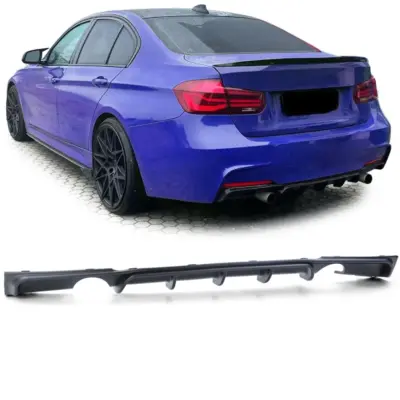 Diffusore Posteriore Performance Nero Opaco per BMW Serie 3 F30 F31 335i 340i