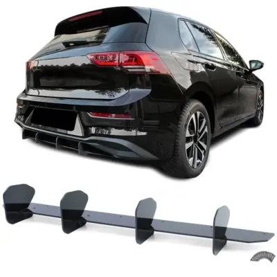 Diffusore Posteriore Performance Nero per Volkswagen Golf 8 Berlina (2020)