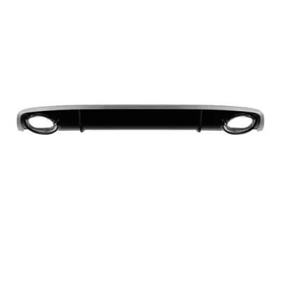 Diffusore Posteriore RS4 con Terminali Cromati per Audi A4 2012-2015 Berlina
