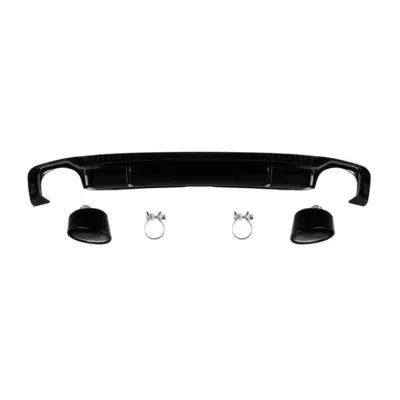 Diffusore Posteriore RS5 con Terminali Neri per Audi A5 Sportback Coupe Cabrio