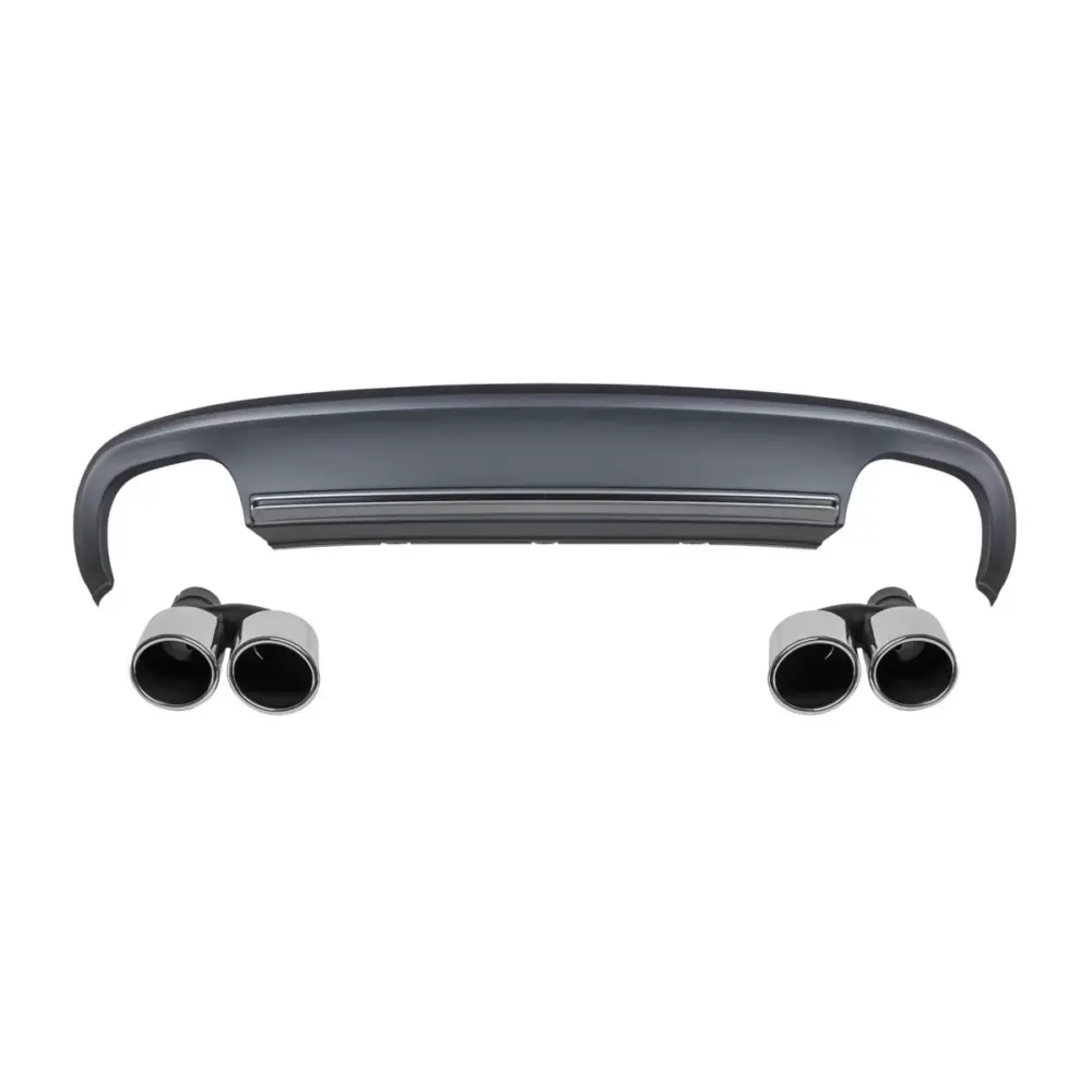 Diffusore Posteriore S5 con Terminali Cromati per Audi A5 Sportback 2012-2015