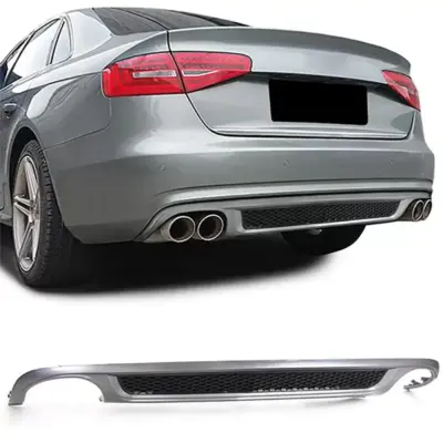 Diffusore Posteriore Sport con Griglia per Audi A4 B8 Berlina Avant 07-11