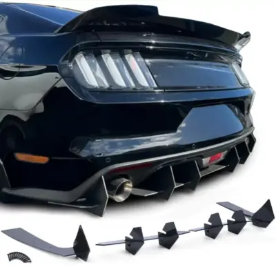 Diffusore Posteriore Sport Cup Gloss Nero per Ford Mustang GT MK6 dal 14