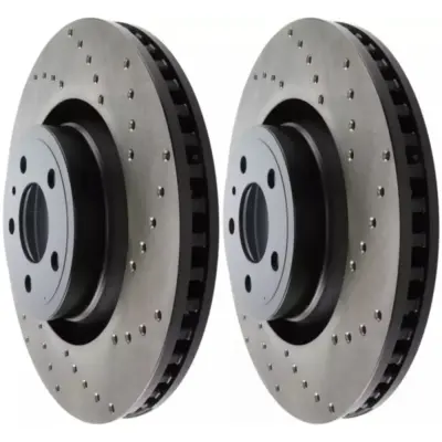 Dischi Freno Anteriori Forati 352mm per Ford Mustang 15-21