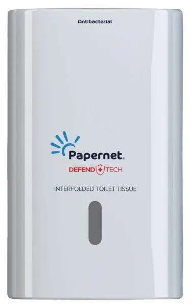 Dispenser carta igienica antibatterico interfogliata in plastica