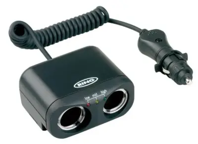 Doppia presa accendisigari 12V 8A con voltmetro tester batteria auto camion
