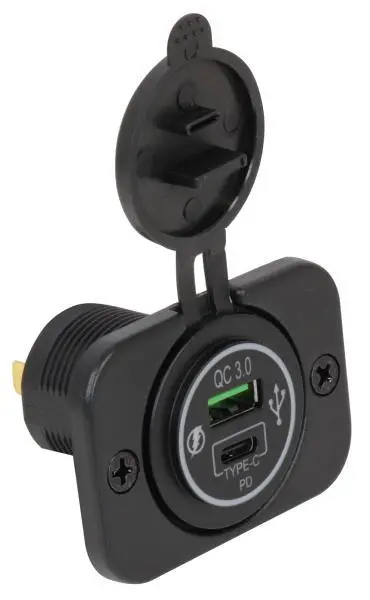 Doppia presa USB da incasso ricarica rapida quickcharge 3.0 type-c pd 20w
