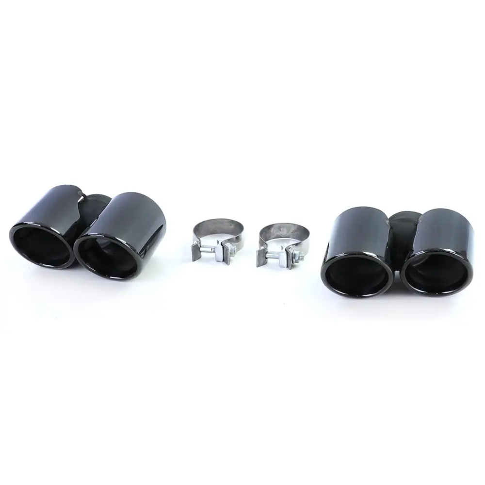 Doppio Terminale Terminali Scarico Nero per Porsche 911 991.1 (2011-2015) 3.4