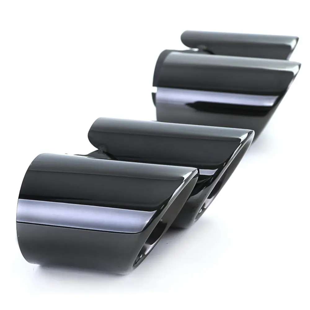 Doppio Terminale Terminali Scarico Nero per Porsche 911 991.1 (2011-2015) 3.4