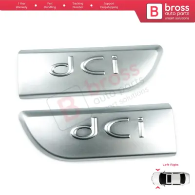 Emblema Cromato DCI Sinistro e Destro per Renault Megane MK2 Scenic MK2